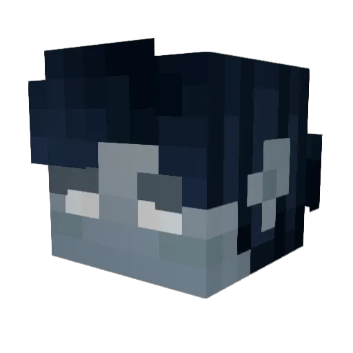 3milton Minecraft avatar head, 3D render