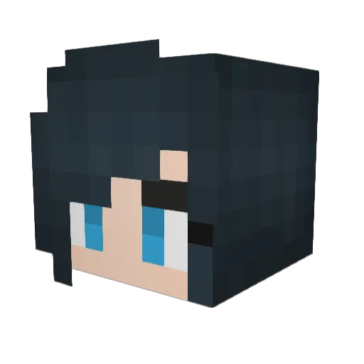 3mmerZ Minecraft avatar head, 3D render