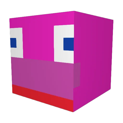 3mmu_ Minecraft avatar head, 3D render