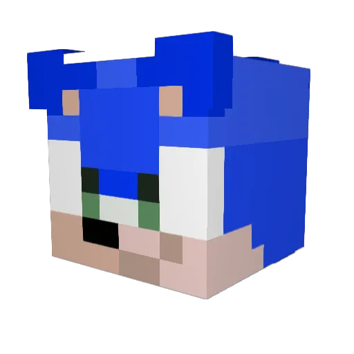 3mraan Minecraft avatar head, 3D render