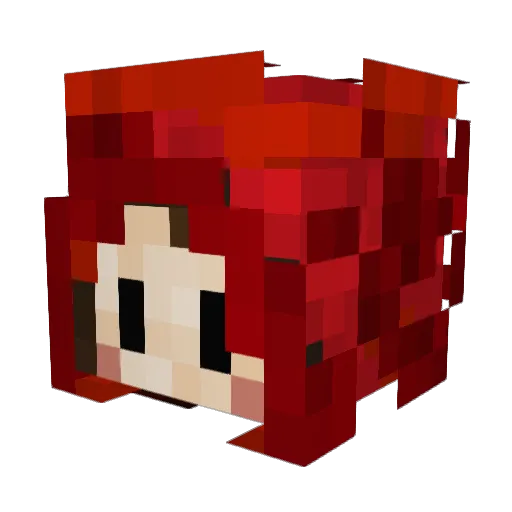 3n0ki Minecraft avatar head, 3D render