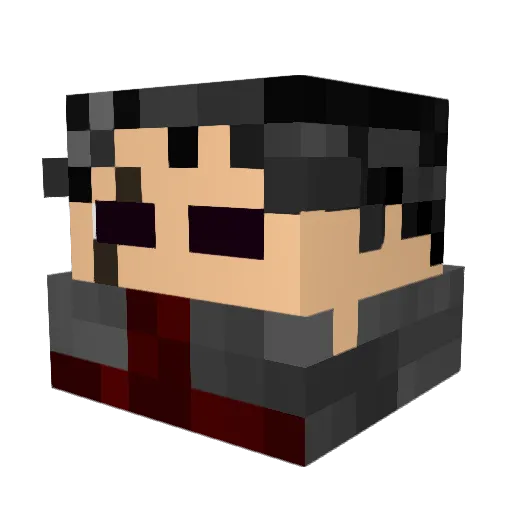 3nJo1 Minecraft avatar head, 3D render
