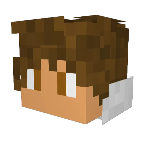 3nTa Minecraft avatar head, 3D render