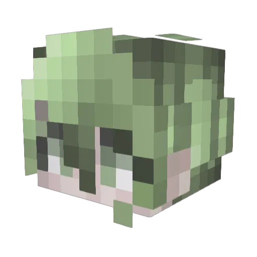 3ndie Minecraft avatar head, 3D render
