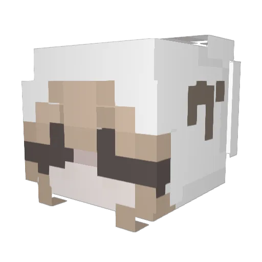 3nnayie Minecraft avatar head, 3D render