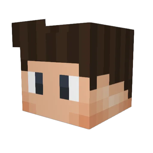 3noony Minecraft avatar head, 3D render
