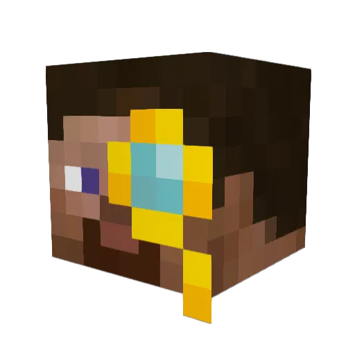 3nzola Minecraft avatar head, 3D render