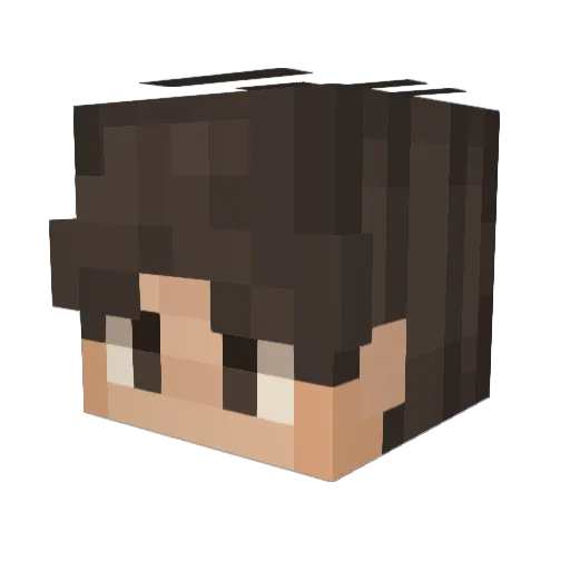 3oak Minecraft avatar head, 3D render