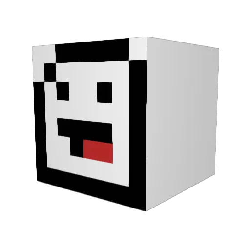 3obode Minecraft avatar head, 3D render