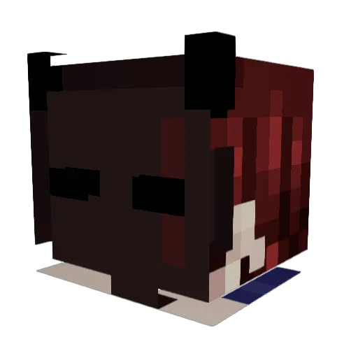 3oeight Minecraft avatar head, 3D render