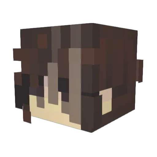 3oiye Minecraft avatar head, 3D render
