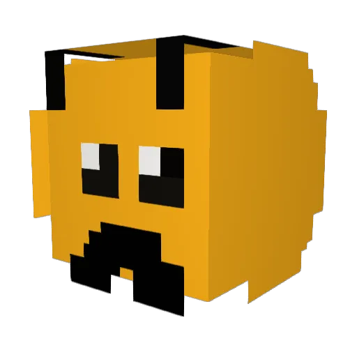 3oogdang Minecraft avatar head, 3D render