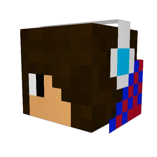 3picxPwnage Minecraft avatar head, 3D render