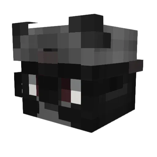 3qou Minecraft avatar head, 3D render