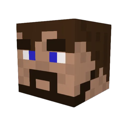 3r5k3n Minecraft avatar head, 3D render