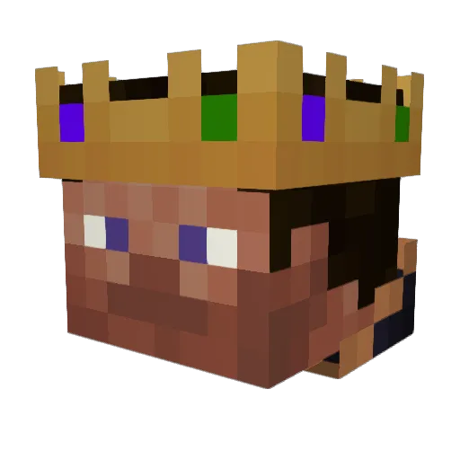 3r5x4 Minecraft avatar head, 3D render