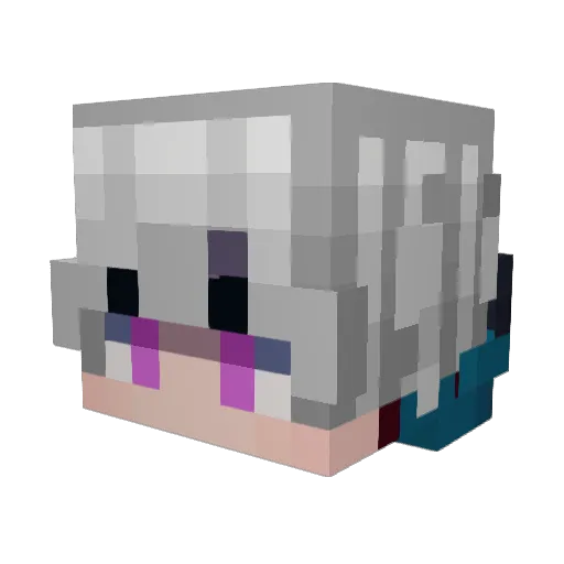 3ra8e_Ra8e Minecraft avatar head, 3D render
