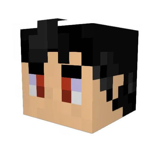 3ras3d Minecraft avatar head, 3D render