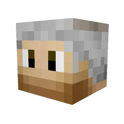 3rdBallSam Minecraft avatar head, 3D render