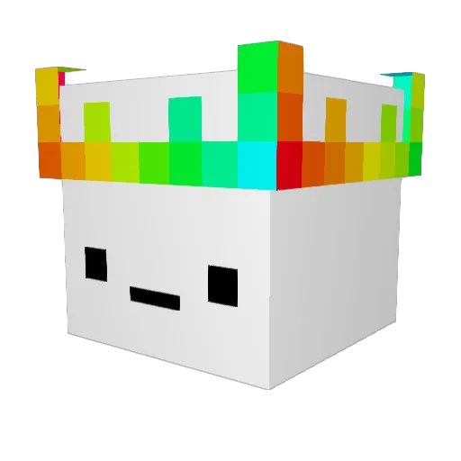 3rdHit Minecraft avatar head, 3D render