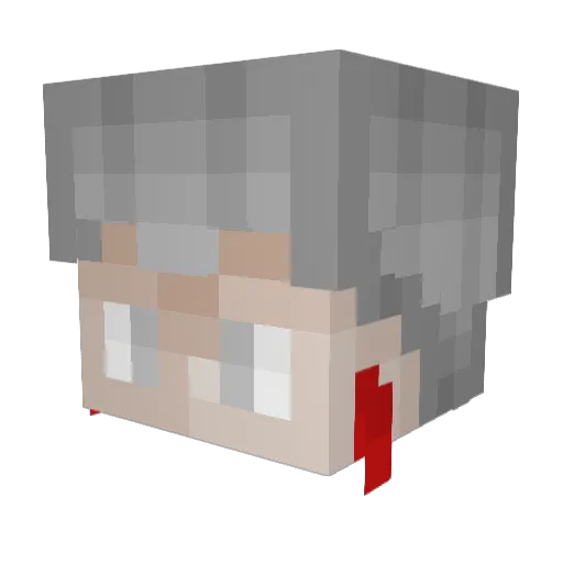 3rdLeaf Minecraft avatar head, 3D render