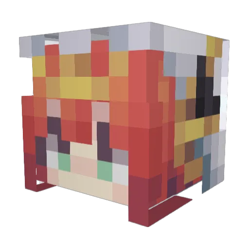 3rd_Reich Minecraft avatar head, 3D render