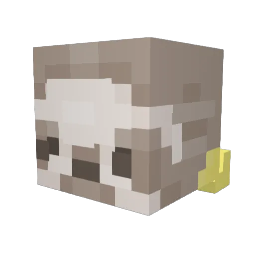 3rikamaldo Minecraft avatar head, 3D render