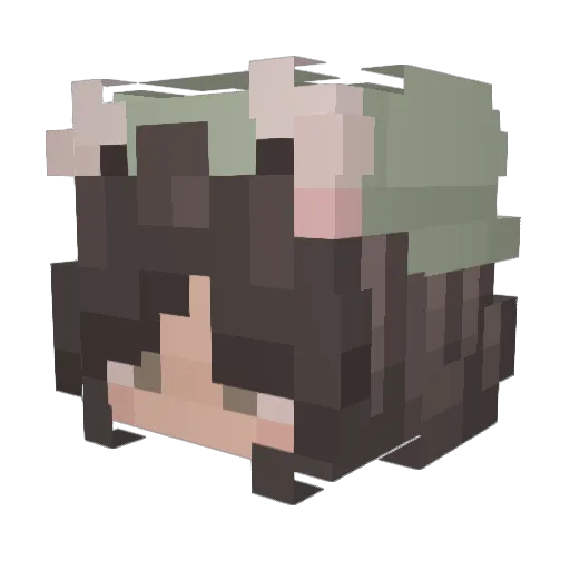 3rror_0 Minecraft avatar head, 3D render