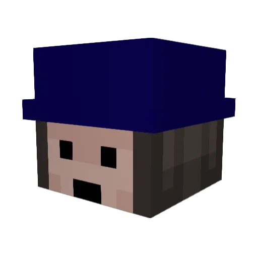 3sip3 Minecraft avatar head, 3D render