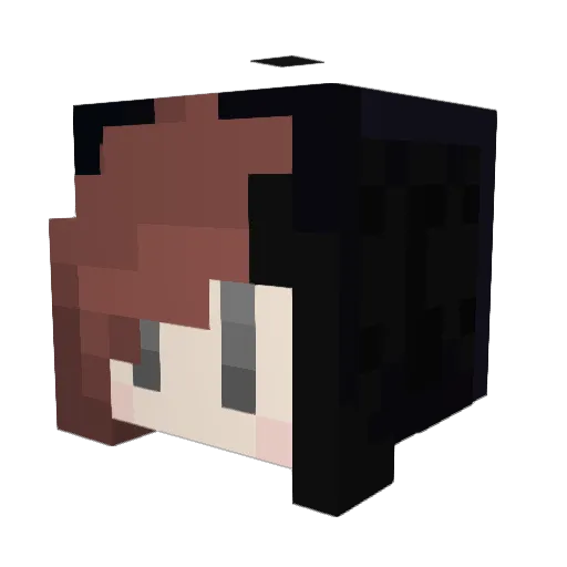3sk3 Minecraft avatar head, 3D render