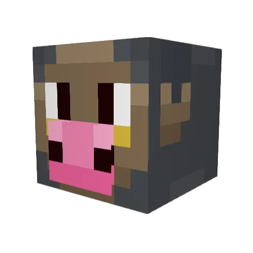 3skild Minecraft avatar head, 3D render