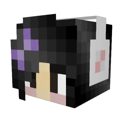 3sper Minecraft avatar head, 3D render