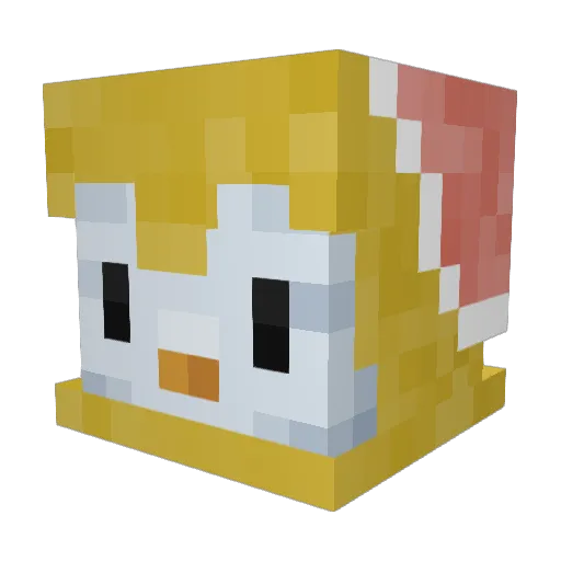 3st3 Minecraft avatar head, 3D render