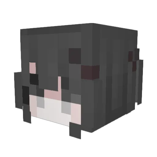 3t3y Minecraft avatar head, 3D render