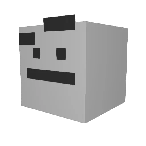 3ternytry Minecraft avatar head, 3D render