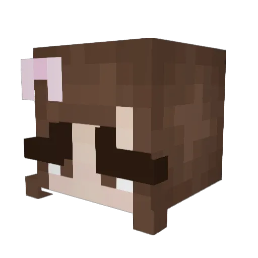 3thereal_ Minecraft avatar head, 3D render