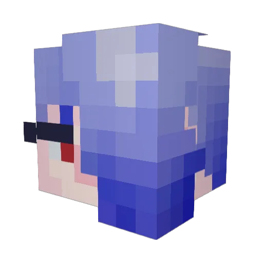 3ton07 Minecraft avatar head, 3D render