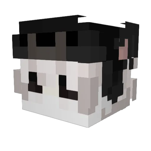 3txh Minecraft avatar head, 3D render