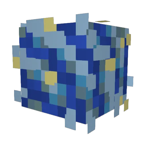 3v40 Minecraft avatar head, 3D render