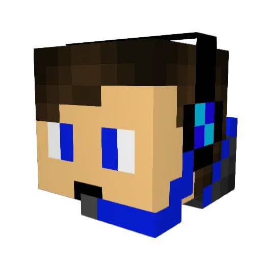 3vaporat3 Minecraft avatar head, 3D render
