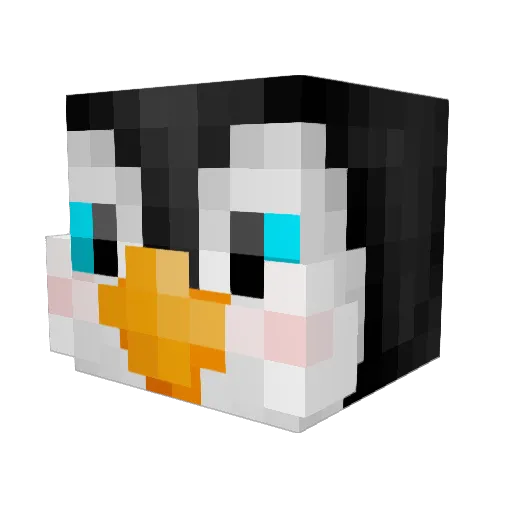 3vieeeee Minecraft avatar head, 3D render