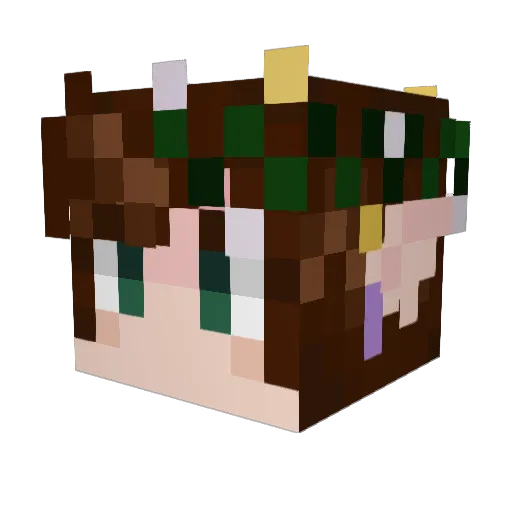 3vil4nnie Minecraft avatar head, 3D render