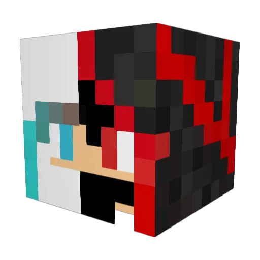 3vilKINGkong Minecraft avatar head, 3D render