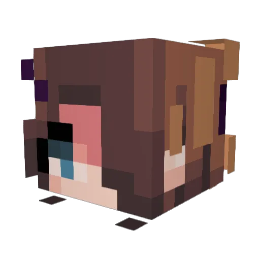 3vilg4bby Minecraft avatar head, 3D render