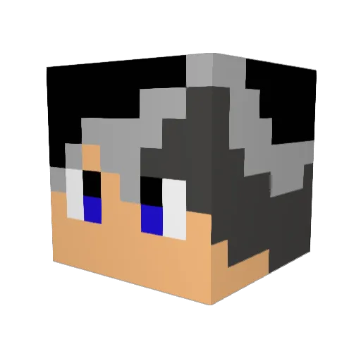 3vilivan Minecraft avatar head, 3D render