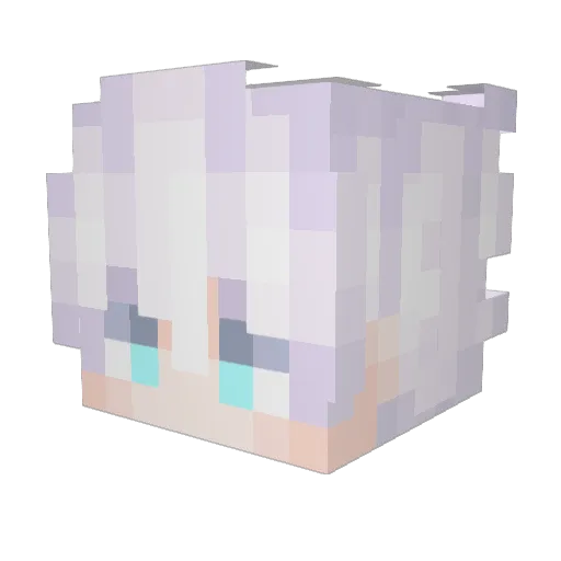 3vll Minecraft avatar head, 3D render