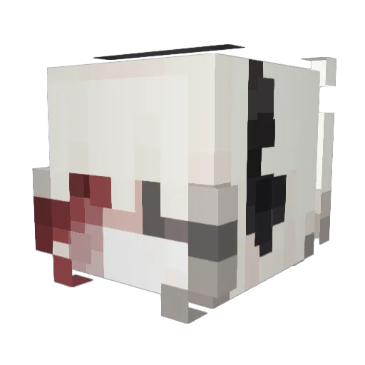 3vrgreen Minecraft avatar head, 3D render