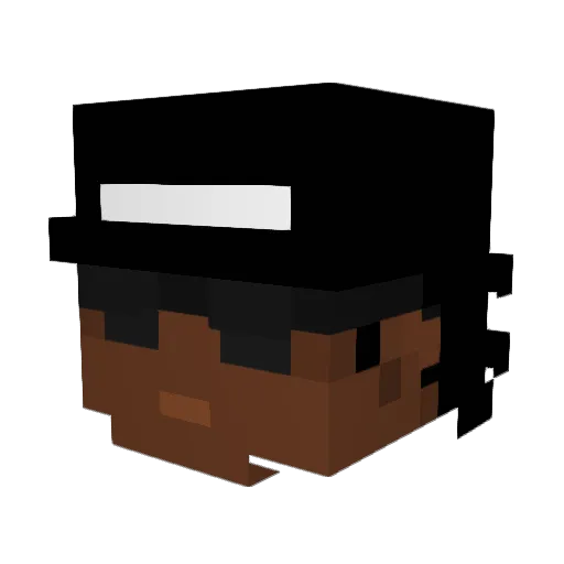 3waiiss Minecraft avatar head, 3D render