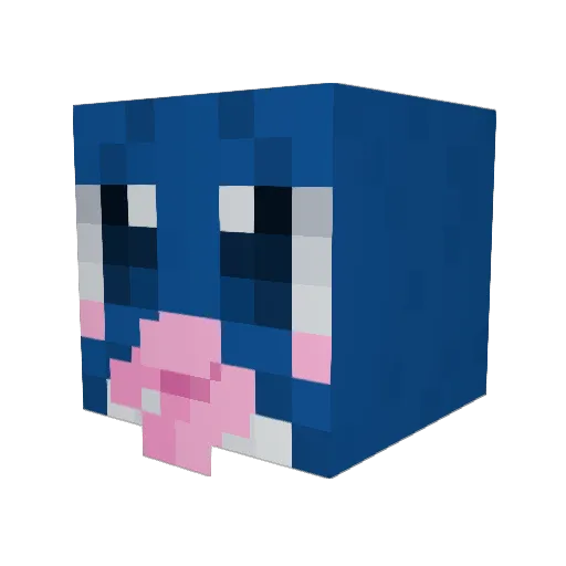 3wen Minecraft avatar head, 3D render
