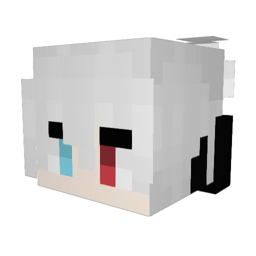 3wyttf Minecraft avatar head, 3D render